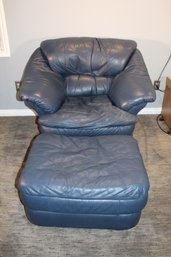 Poly Leather Blue Chair