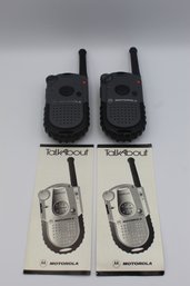 Vintage Motorola Talk About Walkie Talkie Set (Untested)