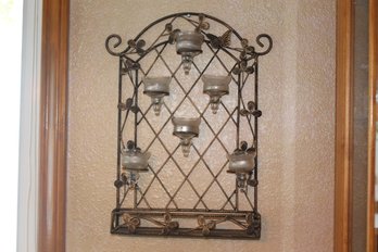 Wall Decor Metal Votive Candle Holder