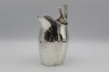 Rare Antique Federal Silver Creampot Creamer Made By William Moulton IV Circa 1798 (166.5 Grams)