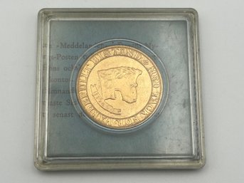 Vintage 1960s Swedish Konugens Regalskepp Token Medal Kings Royal Ship Coin