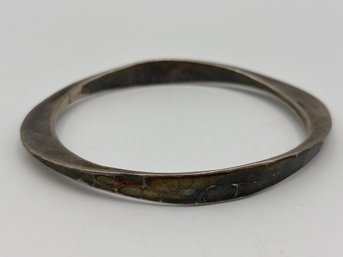Vintage Mid Century 1950's Tone Vigeland Sterling Silver Bangle Bracelet .925 Norway