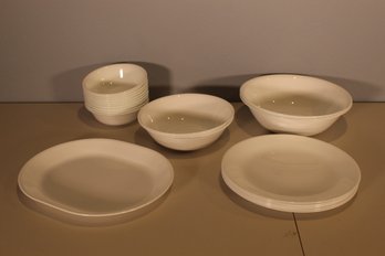 Lot Of 21 Corelle By Corning White Dishes