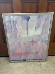 Georgia O'Keefe Oil Painting Print Art In Frame