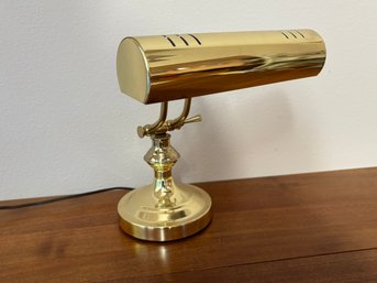 Vintage Gold Bankers Desk Adjustable Lamp
