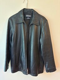 Vintage Land's End Medium (10-12) Women's Lambskin Leather Jacket