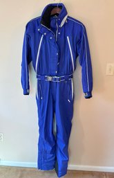 Vintage Women's Obermeyer Cobalt Blue Ski Suit Size 6T Tall