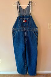 Vintage 90s Tommy Hilfiger Oversized Loose Overalls Men's Large