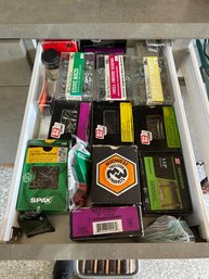 Large Lot Drawer Of Screws / Hardware