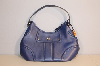 Vintage Etienne Aigner Dark Blue Purse Leather Handbag