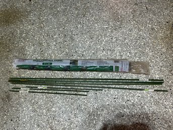 Lot Of Tall Garden Plant Support Stakes & Weed Control Block Fabric