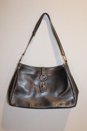 Vintage Coccinelle Black Leather Purse Handbag