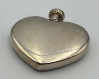 Vintage Tiffany & Co Sterling Silver .925 Heart Shaped Perfume Bottle