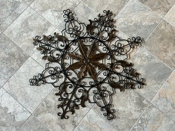 37' Large Metal Wall Scroll Wall Decor