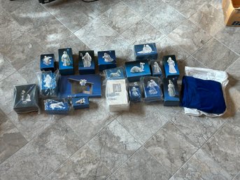 Lot Of Avon Christmas Nativity Scene Set