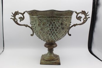 Metal Ornate Vase Tabletop Decor