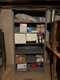 Large Metal Storage Shelf (empty, No Contents Included) 38 X 76