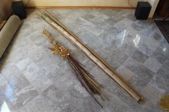 Lot Of Tall 12ft Plant Bamboo Stalk Decor