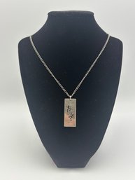 Vintage J. Chase Kokopelli Sterling Silver Necklace & Pendant 27' Aspen, Colorado (19.75 Grams)