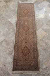 Genuine Handwoven Persian Tabriz Runner Area Rug - 2'5 X 10'