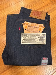 Vintage 1984 NWT Deadstock Levi's 501 Shrink To Fit Raw Denim Size 30x40 Vtg Levis