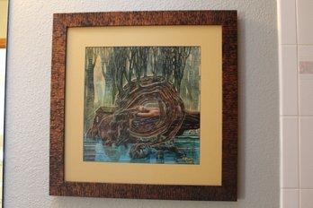 Abstract Nude Nature Framed Wall Art