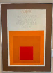 Josef Albers 'Homage To The Square' 1973 Poster Modernist Silkscreen Print In Frame (no Glass) 38.5 X 28.25