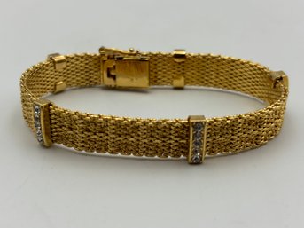 Christian Dior & Henkel Grosse Vintage Bracelet Jewelry 1960's Germany Braided