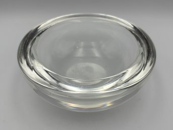 Vintage Mid Century Steuben Thick & Heavy Crystal Bowl 5.5'