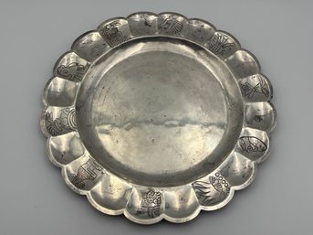 Vintage Mexican Silver .900 Bread Plate Tray 11'