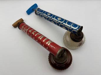 Lot Of 2 Vintage Zephyr Hudson Bug Sprayer Fogger W/ Glass Jars