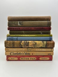 Lot Of 10 Vintage Kids Children's Books - Peter Pan, Charlotte's Web, Stuart LIttle, Drusilla Doll
