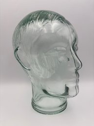 Vintage Sea Foam Glass Model Head Art Deco Hat Display