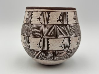 Vintage Native American Small Acoma Pot By Joann Garcia New Mexico Pueblo Pottery 2.75' X 2.25
