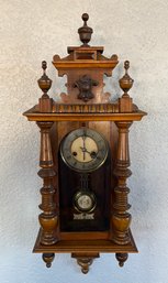 Antique German Regulator Wall Pendulum Clock