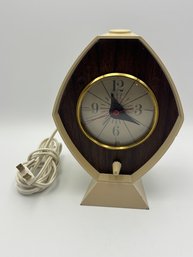 Vintage MCM Mid Century Modern Brown & Bigelow Diamond Rememberance Alarm Clock