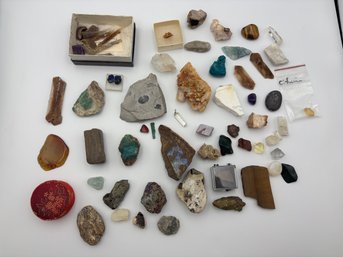 Huge Lot Of Rock Gem Fossil Minerals