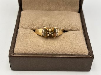 Vintage 14K Yellow Gold 6-Prong Diamond Ring Size 8 (5.50g) (missing Center Stone)