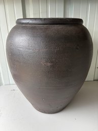 Large Oversized Dark Brown Terracotta Vase Ceramic Pot