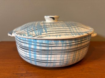 Vintage Capistrano Blue And And White Serving Dish Bowl