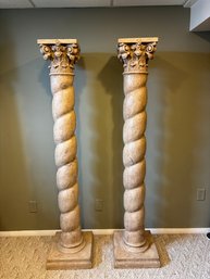 5.5ft Large Columns Greek Italian Style Pillars - Composite Material