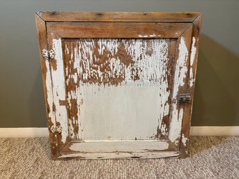 Antique White Square Medicine Wall Cabinet Salvage