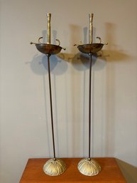 Vintage 30' Metal Gold Sword Ashtray Ash Tray