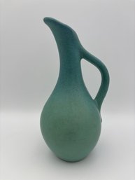 Antique 1920s Van Briggle Turquoise Blue Matte Small Pitcher Vase - 7'