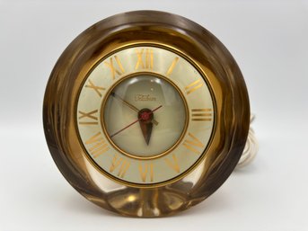 Vintage 3H159 Telechron The Suave Mercury Glass Clock 6'