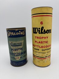Vintage Wilson And Spalding Badminton Shuttlecocks