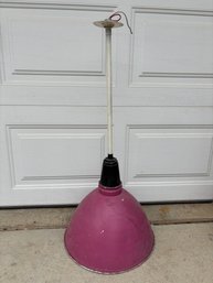 Large Hanging Vintage Aluminum Industrial Pendant Light