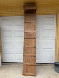 Vintage Long 8ft Oak Toboggan Sled