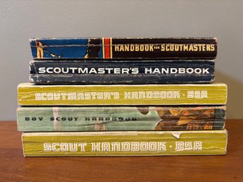 Lot Of 5 Vintage Boyscout Scoutmaster Books