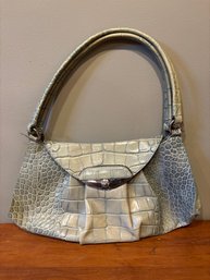 Furla Leather Purse Bag Light Blue And Beige